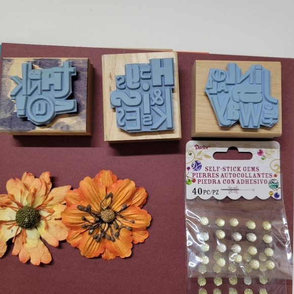 Stampin Up Alphabet Soup Wooden Block Rubber Stamps - Picture 3 of 6